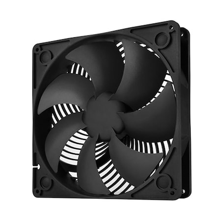 Abacus 180 PWM Dual Ball Bearing Air Penetrator Frame Case Fan, Black AB3207419